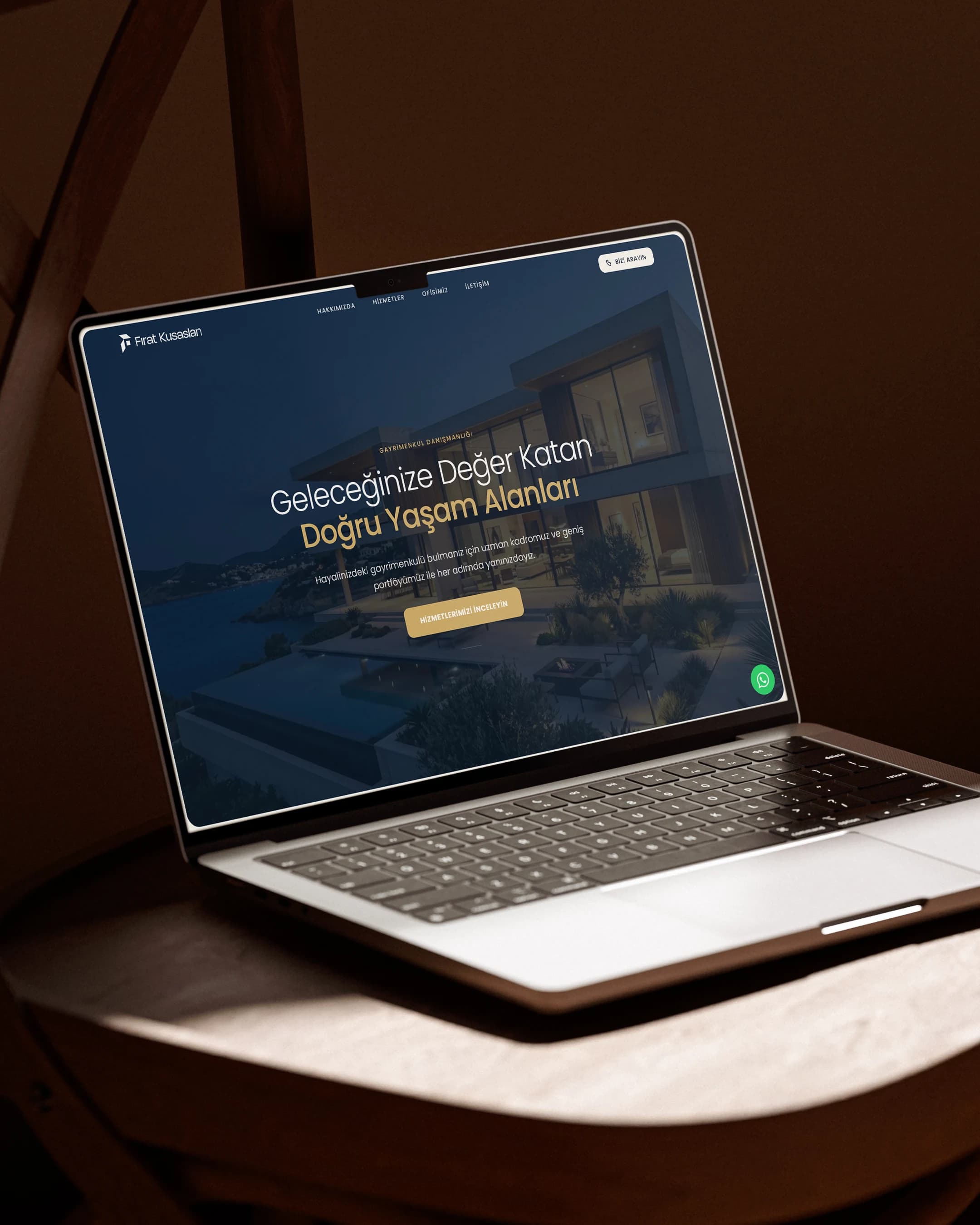 One Page Emlak Web Sitesi